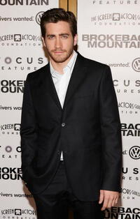Jake Gyllenhaal at the premiere of “Brokeback Mountain” in Westwood, California. 