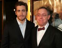 Jake Gyllenhaal and James Schamus at the premiere of "Brokeback Mountain."