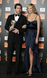 Jake Gyllenhaal and Charlize Theron at the Orange British Academy Film Awards.