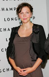 Maggie Gyllenhaal at the grand opening of the Longchamp U.S. flagship store.