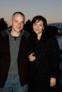 Peter Sarsgaard and Maggie Gyllenhaal at the premiere of "The Dying Gaul" during the 2005 Sundance Film Festival.