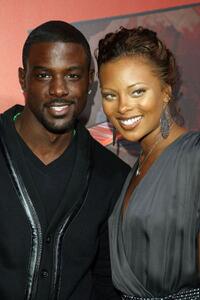 Lance Gross and Eva Marcille at the Afro Samurai Video Game Launch party .