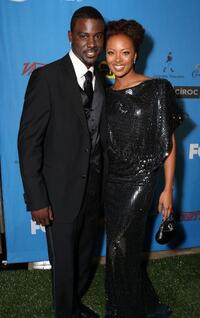 Lance Gross and Eva Pigford at the 39th NAACP Image Awards.