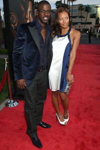Lance Gross and Eva Pigford at the premiere of "The Soloist."