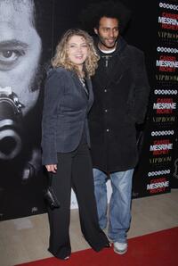 Sophie Guillemin and Guest at the VIP Room theater for "Mesrine" party.