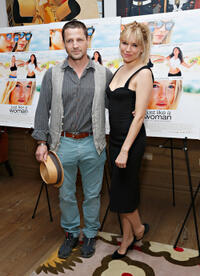 Tim Guinee and Sienna Miller at the New York premiere of "Just Like A Woman."