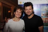 Lorraine Ashbourne and Andy Serkis at the DPA pre-Emmy Gift Lounge.