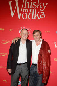 Wolfgang Kohlhaase and Sylvester Groth at the premiere of "Whisky mit Wodka."