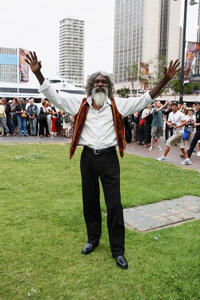 David Gulpilil at the press conference for the world premiere of "Australia."