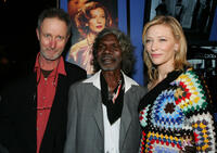 Director Rolf de Heer, David Gulpilil and Cate Blanchett at the "Screen Worlds" Exhibition Opens in Australia.