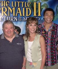 Buddy Hackett, Jodi Benson and Samuel E. Wright at the premiere of "The Little Mermaid II: Return to the Sea."
