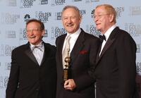 Gene Hackman, Robin Williams and Michael Caine at the 60th Annual Golden Globe Awards.