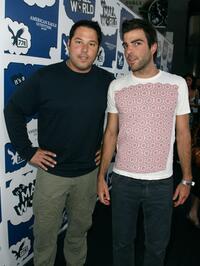 Greg Grunberg and Zachary Quinto at the premiere of "Its A Mall World."