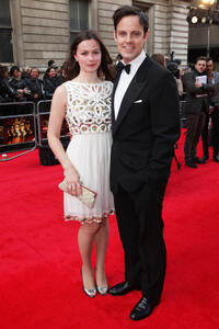 Rebecca Night and Harry Hadden-Paton at the 2012 Olivier Awards.