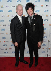 Tim Gunn and Seth Aaron Henderson at the 2010 A&E Upfront in New York.