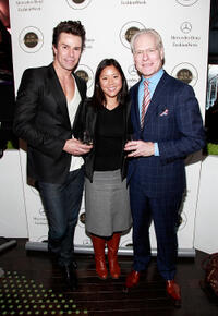 Patrick Duffy, April Chu and Tim Gunn at the Day 8 of Mercedes-Benz Fashion Week Fall 2011.