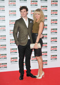 Sam Clafin and Laura Haddock at the Jameson Empire Awards in London.