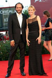 Luca Guadagnino and Ingeborga Dapkunaite at the premiere of "The Tempest" during the 67th Venice Film Festival.