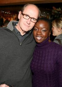 Richard Jenkins and Danai Gurira at the dinner for "Sleepwalking" during the 2008 Sundance Film Festival.