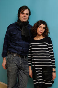 Director Braden King and Lubna Azabal at the portrait session of "Here" during the 2011 Sundance Film Festival.