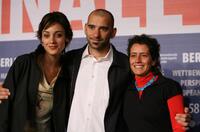 Martina Gusman, Pablo Trapero and Albertina Carri at the photocall of "La Rabia" during the 58th International Berlinale Film Festival.
