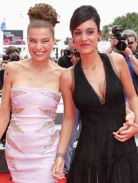 Elli Medeiros and Martina Gusman at the premiere of "Leonera" during the 61st Cannes International Film Festival.