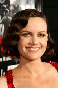Carla Gugino at the premiere of the HBO series "Entourage" Season 3.