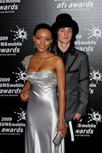 Emelia Burns and Sebastian Gregory at the 2009 AFI Awards in Melbourne.