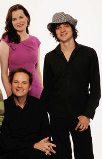 Geena Davis, director Andrew Lancaster and Sebastian Gregory at the portrait session of Tribeca Film Festival 2009 in New York.