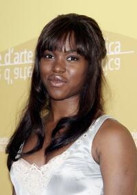 Claire-Hope Ashitey at the photocall of "Children Of Men" during the 63rd Venice Film Festival.