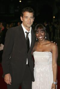Clive Owen and Claire-Hope Ashitey at the UK premiere of "Children Of Men."