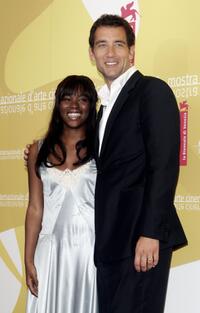 Claire-Hope Ashitey and Clive Owen at the photocall of "Children Of Men" during the 63rd Venice Film Festival.