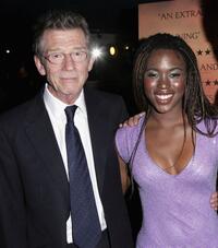 John Hurt and Claire-Hope Ashitey at the UK premiere of "Shooting Dogs."