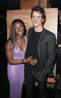 Claire-Hope Ashitey and Hugh Dancy at the UK premiere of "Shooting Dogs."