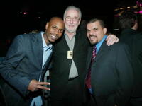 David Chappelle, Larry Divney and Luis Guzman at the after party of Comedy Central's First Ever Awards Show "The Commies."