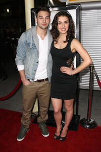 Ryan Guzman and Kathryn McCormick at the California premiere of "Gone."