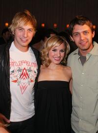 Ryan Hansen, Kristen Bell and Ryan Devlin at the official launch of Ubisoft's "Assassin's Creed."