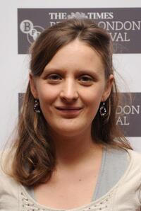 Mia Hansen-Love at the premiere of "Father of My Children" during the Times BFI 53rd London Film Festival.