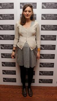 Mia Hansen-Love at the premiere of "Father of My Children" during the Times BFI 53rd London Film Festival.