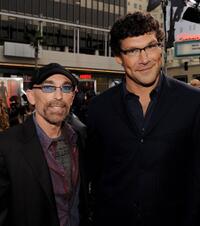 Jackie Earle Haley and Richard Brenner at the California premiere of "A Nightmare on Elm Street."