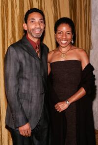 Robin DG Kelley and Lisa Gay Hamilton at the American Civil Liberties Union Bill of Rights dinner and silent auction.