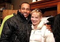 Hill Harper and Melinda Page Hamilton at the Gibson Guitar Lounge.