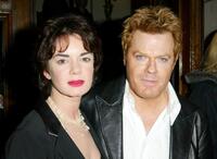 Victoria Hamilton and Eddie Izzard at the Broadway opening of "The Play What I Wrote."