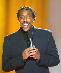 Arsenio Hall at the star search grand finale of the CBS show - on stage.