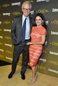 Brad Hall and Julia Louis-Dreyfus at the 2012 Entertainment Weekly Pre-Emmy party in California.