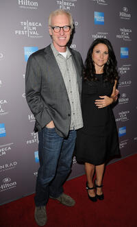 Brad Hall and Julia Louis-Dreyfus at the 2012 Tribeca Film Festival and American Express LA reception.