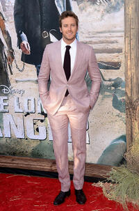 Armie Hammer at the premiere of "The Lone Ranger" at Disney California Adventure Park.