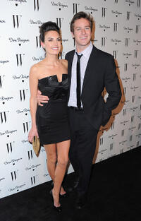 Elizabeth Chamber and Armie Hammer Jr. at the W Magazine Golden Globe Awards party.