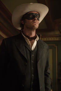 Armie Hammer as The Lone Ranger in "The Lone Ranger."
