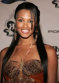 K.D. Aubert at the Rock and Republic Spring 2006 show the during Mercedes-Benz Fashion Week.